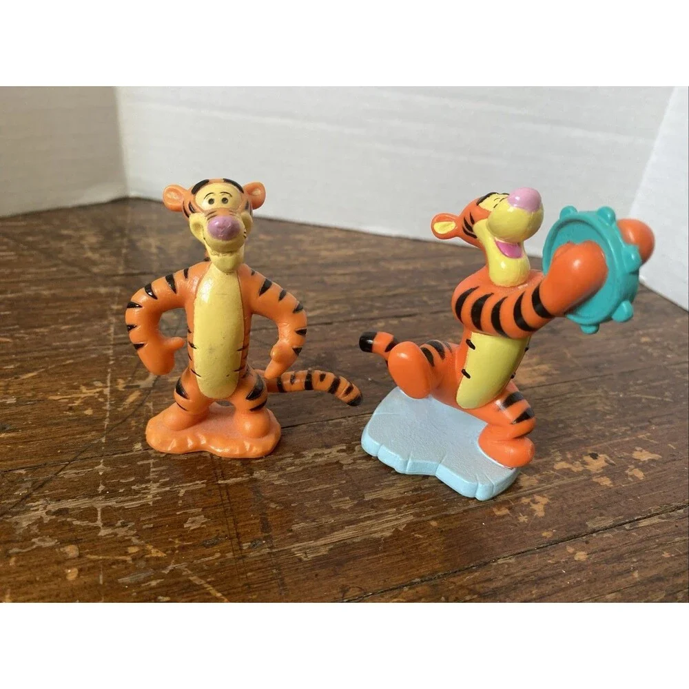 VTG Tigger Disney Winnie The Pooh 3” Figure Cake Topper Set Of 2